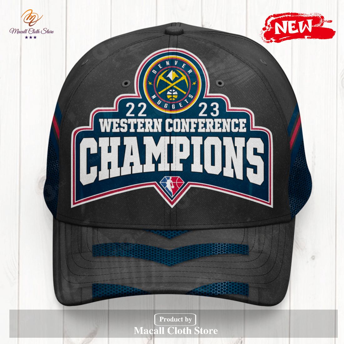 Denver Nuggets NBA 2023 Western Conference Champions Luxury Classic Cap ...