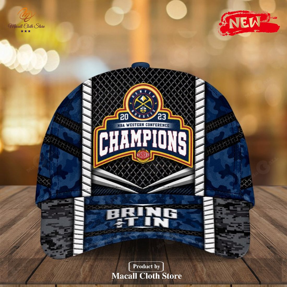 Denver Nuggets NBA Western Conference Champions Bring It Blue In Classic Cap Denver Nuggets NBA Western Conference Champions Bring It Blue In Classic Cap