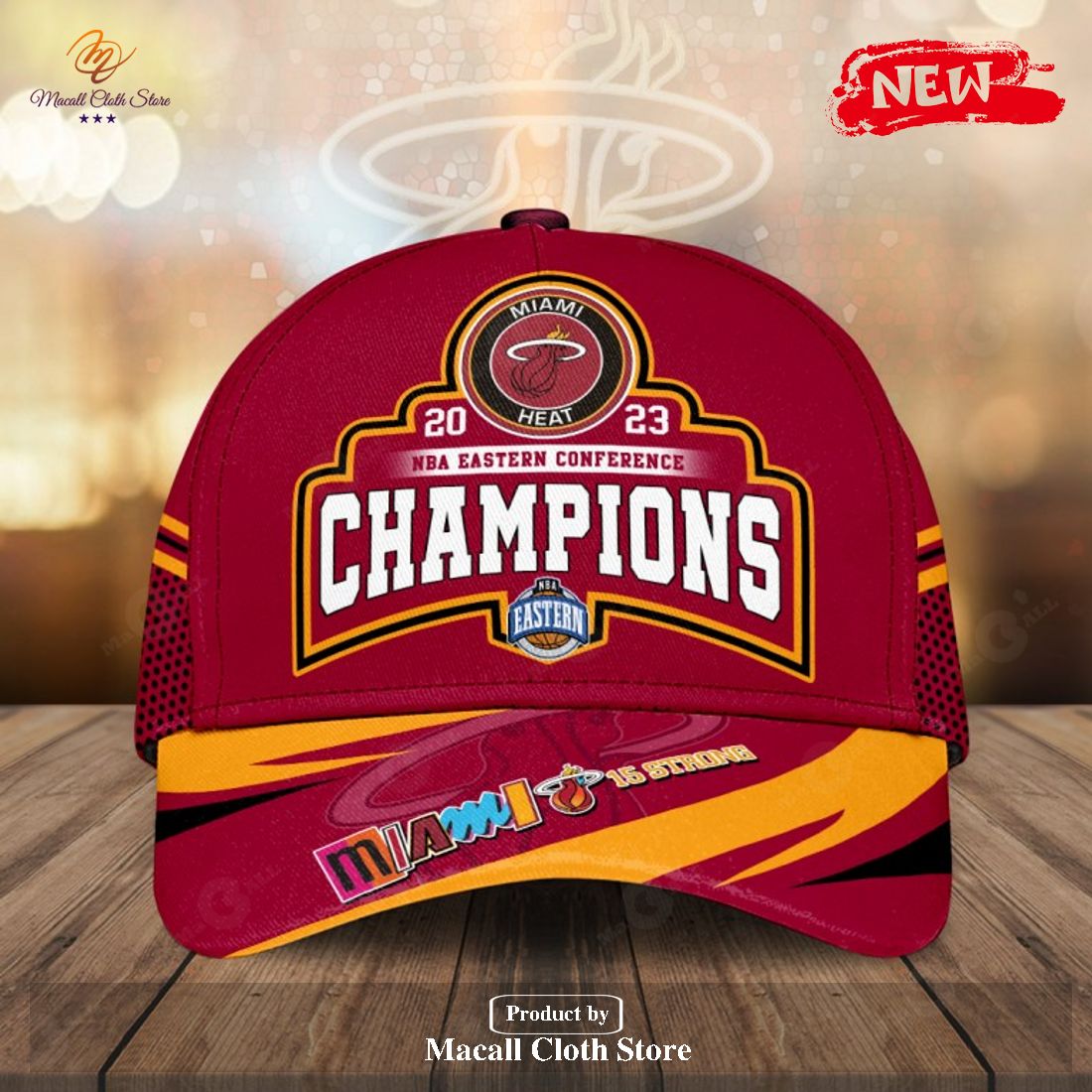 Miami Heat NBA Eastern Conference Champions Red Classic Cap Miami Heat NBA Eastern Conference Champions Red Classic Cap