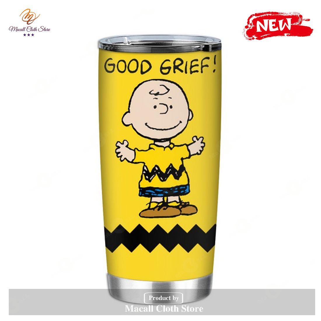 Snoopy Tumbler – Charlie Brown Goodgrief Tumbler Cup