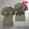 Personalized Name US Marine Army Unisex T Shirt 3D