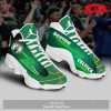 Personalized NBA Boston Celtics Green Lines Design Air Jordan 13 Sneakers Shoes POD Design