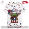 Baby Yoda Star Wars America 4th Of July Independence Day Gift For Fans T Shirt 3D