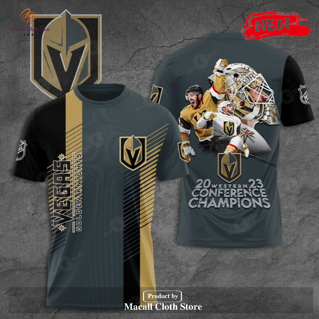 Vegas Golden Knights 2023 Western Conference Champions Sports Hoodie Sweatshirt 3D Vegas Golden Knights 2023 Western Conference Champions Sports Hoodie Sweatshirt 3D
