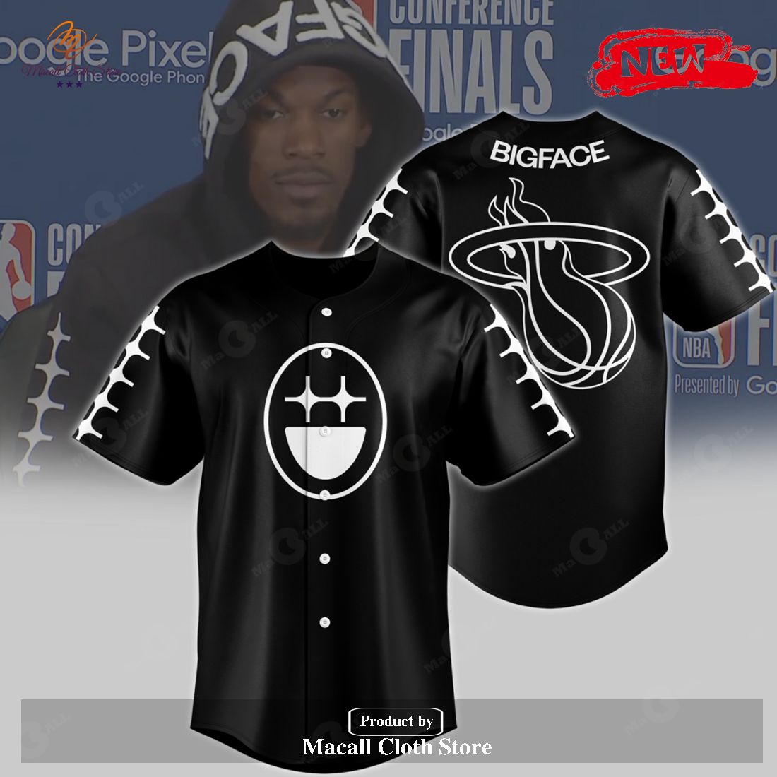 Big Face Coffee Jimmy Butler Black Jersey Big Face Coffee Jimmy Butler Black Jersey