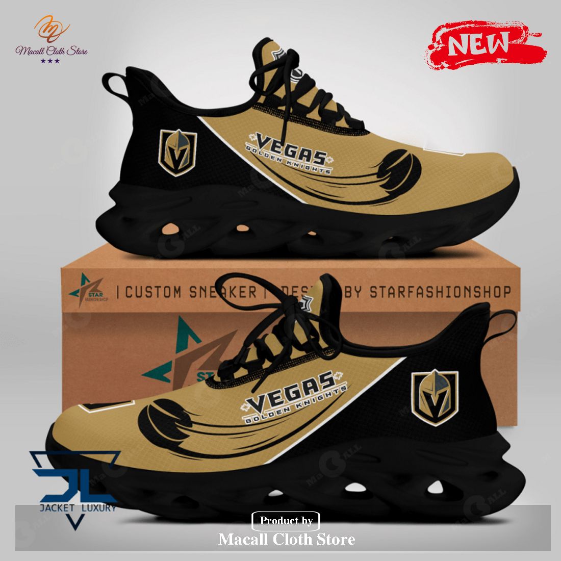 Vegas Golden Knights Gifts For Sports Lovers Yellow Max Soul Sneaker Shoes