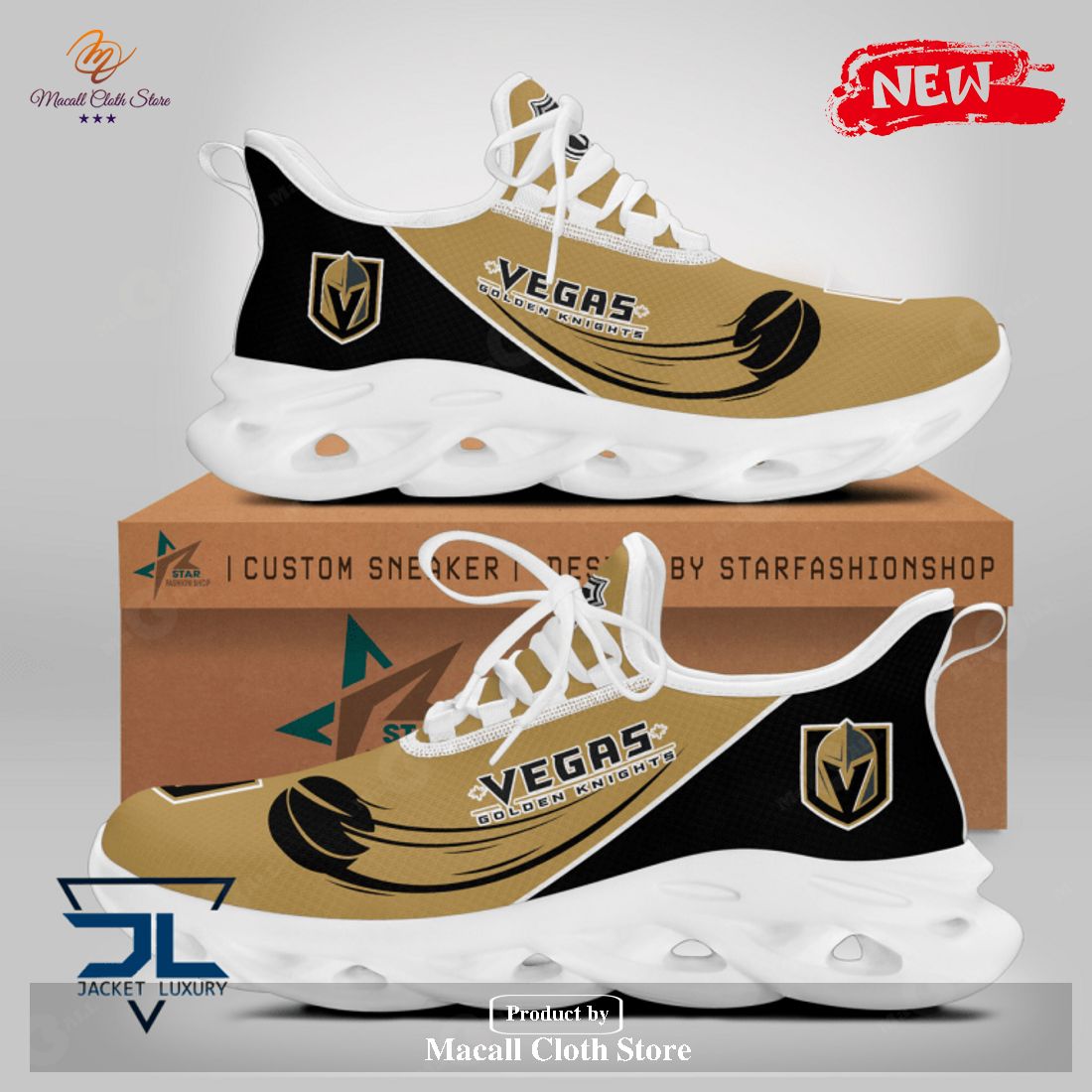 Vegas Golden Knights Gifts For Sports Lovers Yellow Max Soul Sneaker Shoes