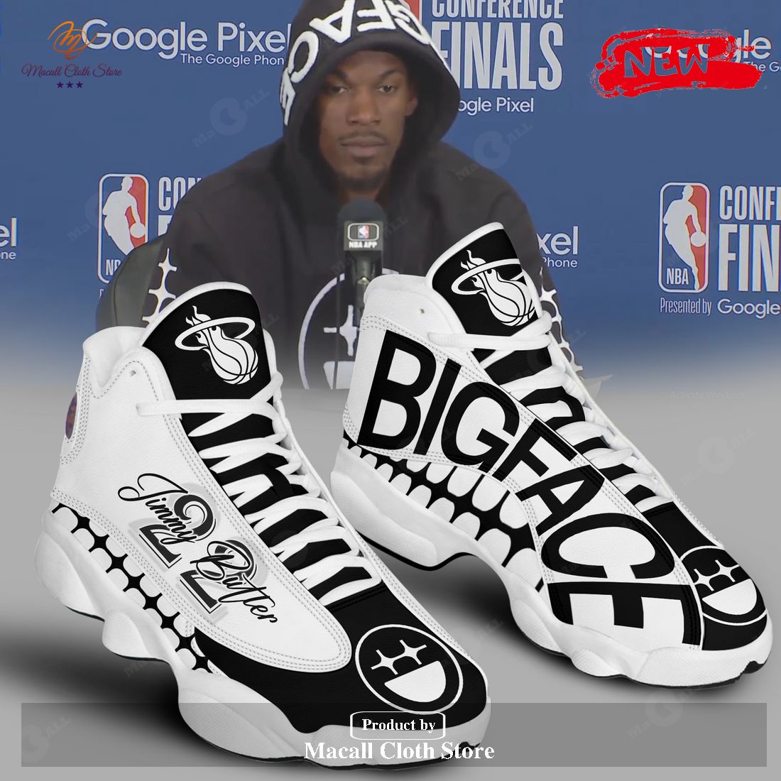Miami HEAT Jimmy Butler Gifts For Sports Lovers Air Jordan 13 Sneakers Shoes POD Design Miami HEAT Jimmy Butler Gifts For Sports Lovers Air Jordan 13 Sneakers Shoes POD Design