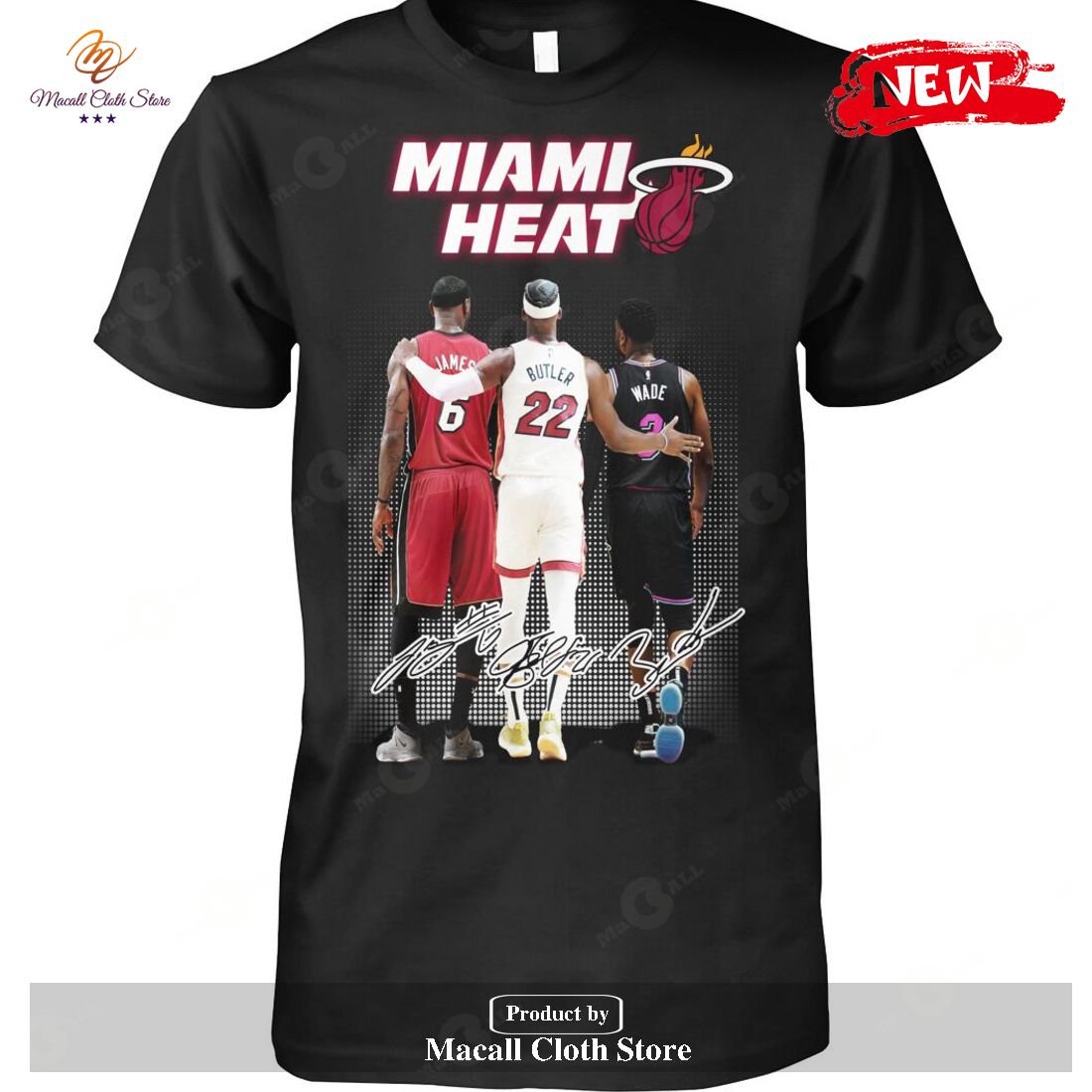 Miami Heat Gift For Sports Fans Signatures Classic T-Shirt Miami Heat Gift For Sports Fans Signatures Classic T-Shirt
