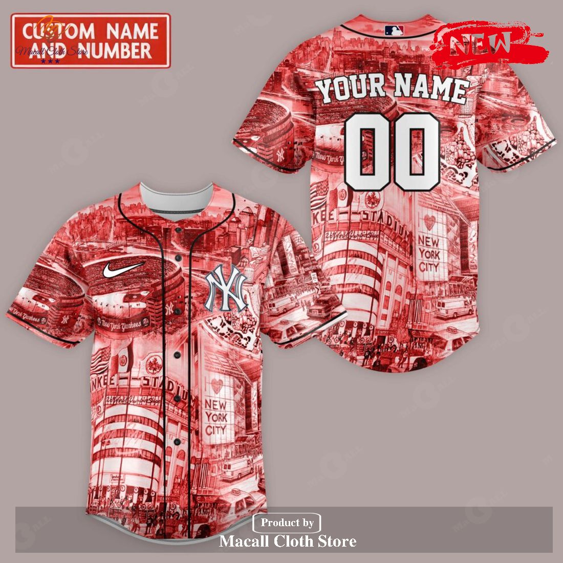 Personalized Los Angeles Dodgers NRL Sports Lovers Luxury Red Jersey