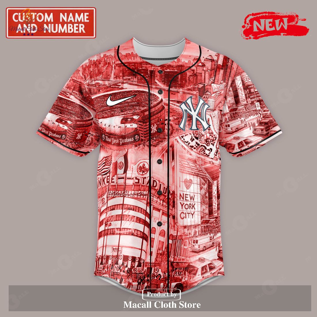 Personalized Los Angeles Dodgers NRL Sports Lovers Luxury Red Jersey