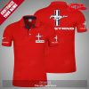 Personalized Name Luxury Ford Mustang White Design Polo Shirt