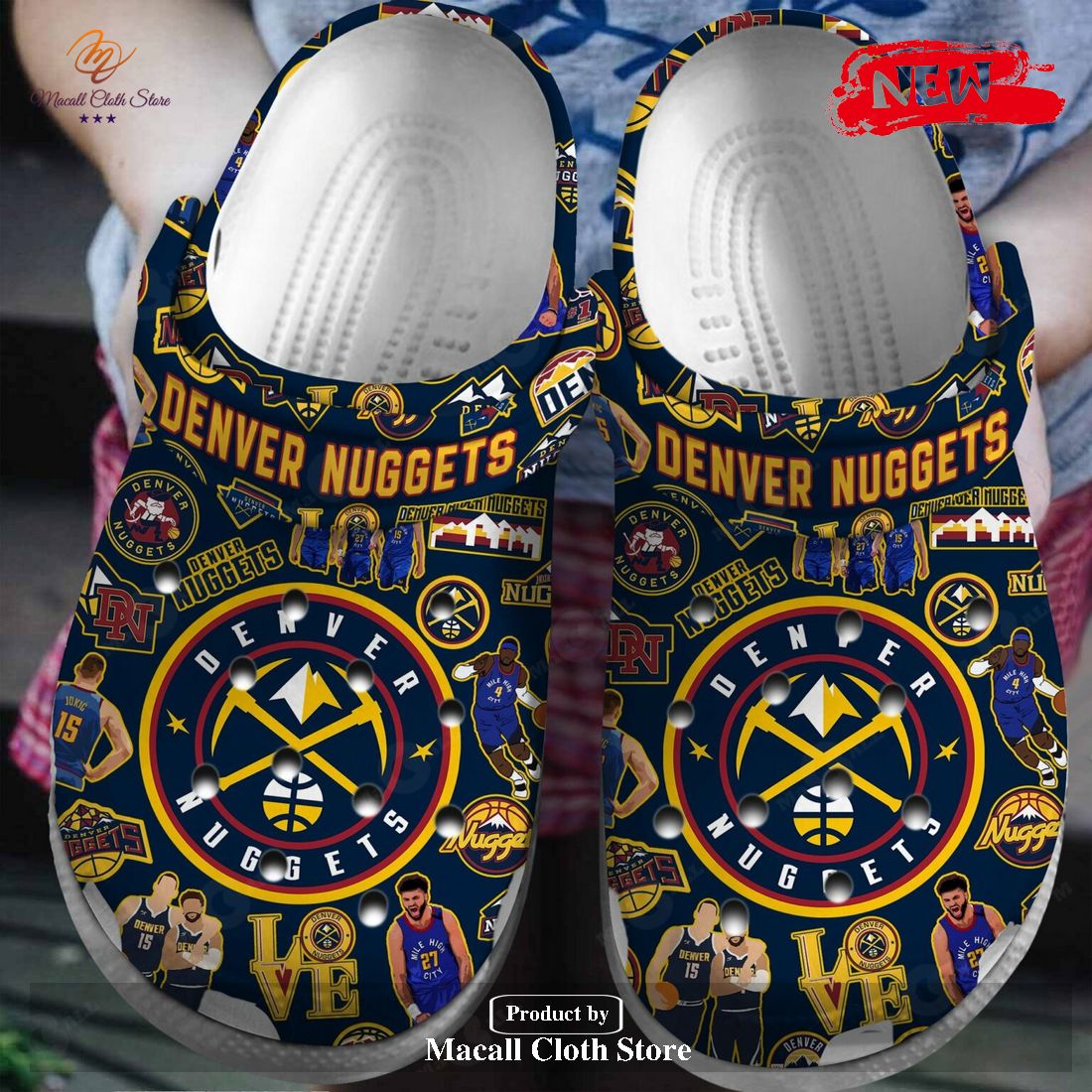 2023 NBA Champions Denver Nuggets Basketball Gifts For Sports Lovers Luxury Crocs Classic Clog Shoes