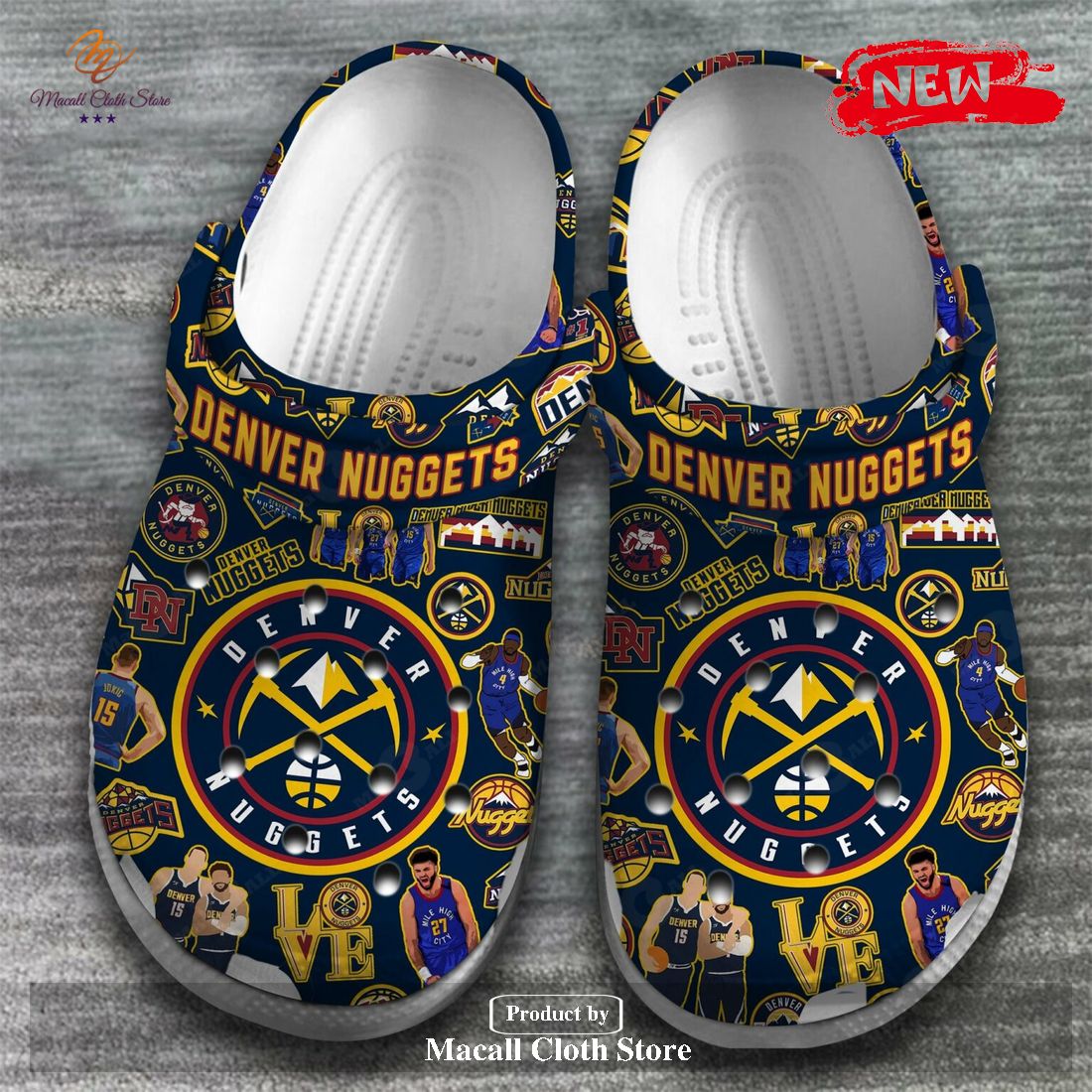2023 NBA Champions Denver Nuggets Basketball Gifts For Sports Lovers Luxury Crocs Classic Clog Shoes