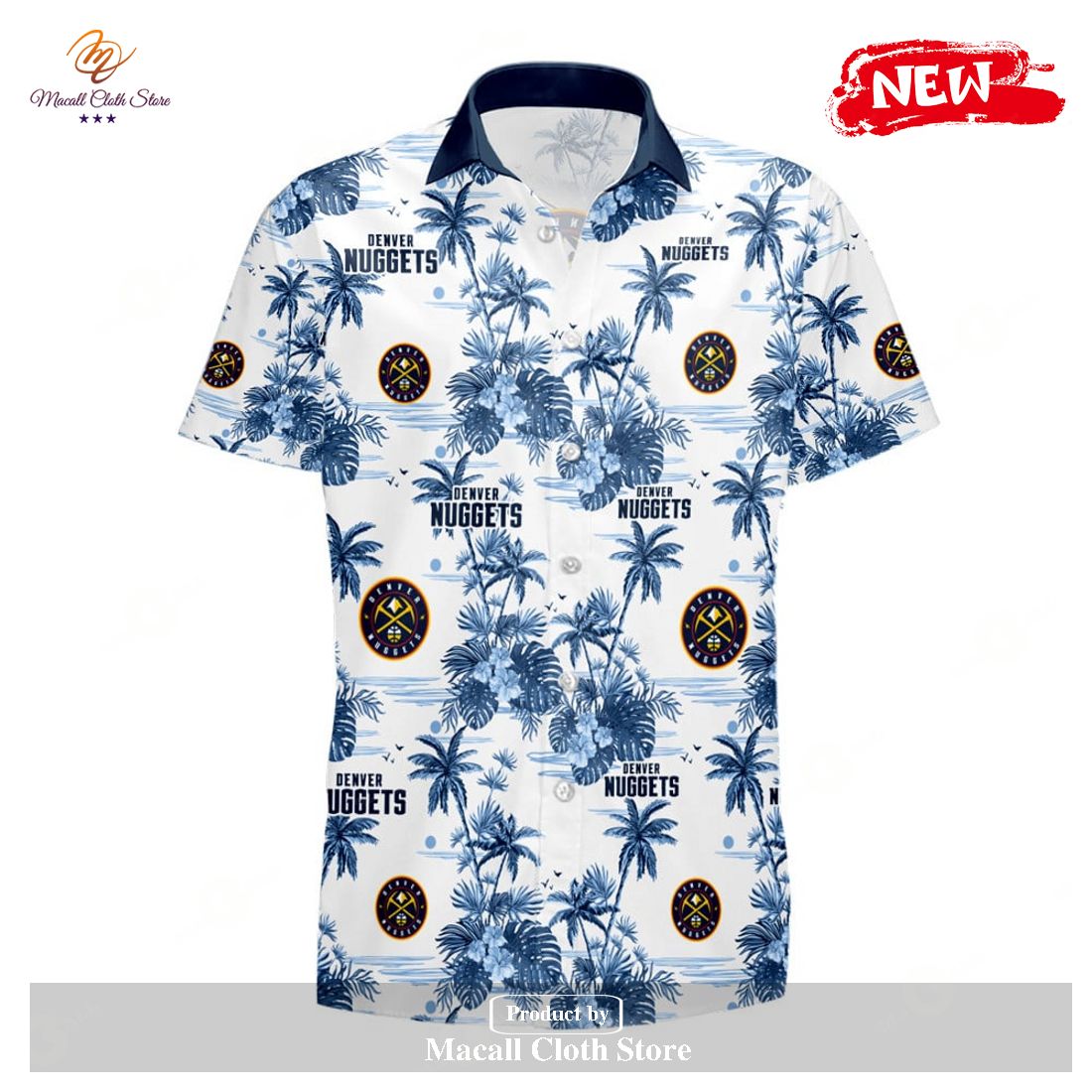 Denver Nuggets NBA Palm Tree Luxury For Summer Light Hawaiian Shirt and ...