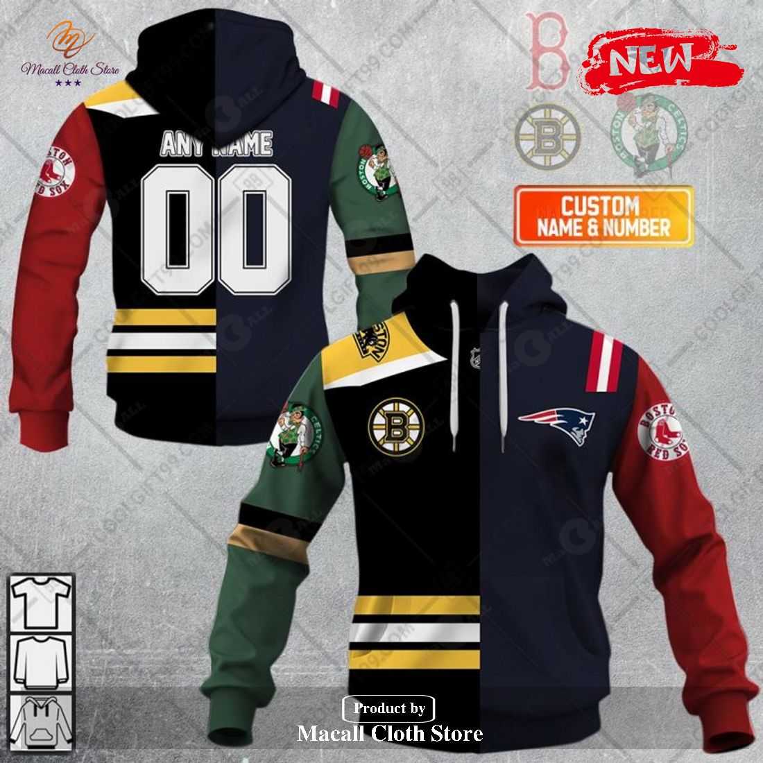 Personalized New England Patriots NFL New Special Mix Jersey Style Hoodie Sweatshirt 3D Personalized New England Patriots NFL New Special Mix Jersey Style Hoodie Sweatshirt 3D