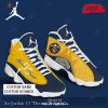 Personalized Tigres UANL Campeon Liga Yellow Sports Air Jordan 13 Sneakers Shoes POD Design