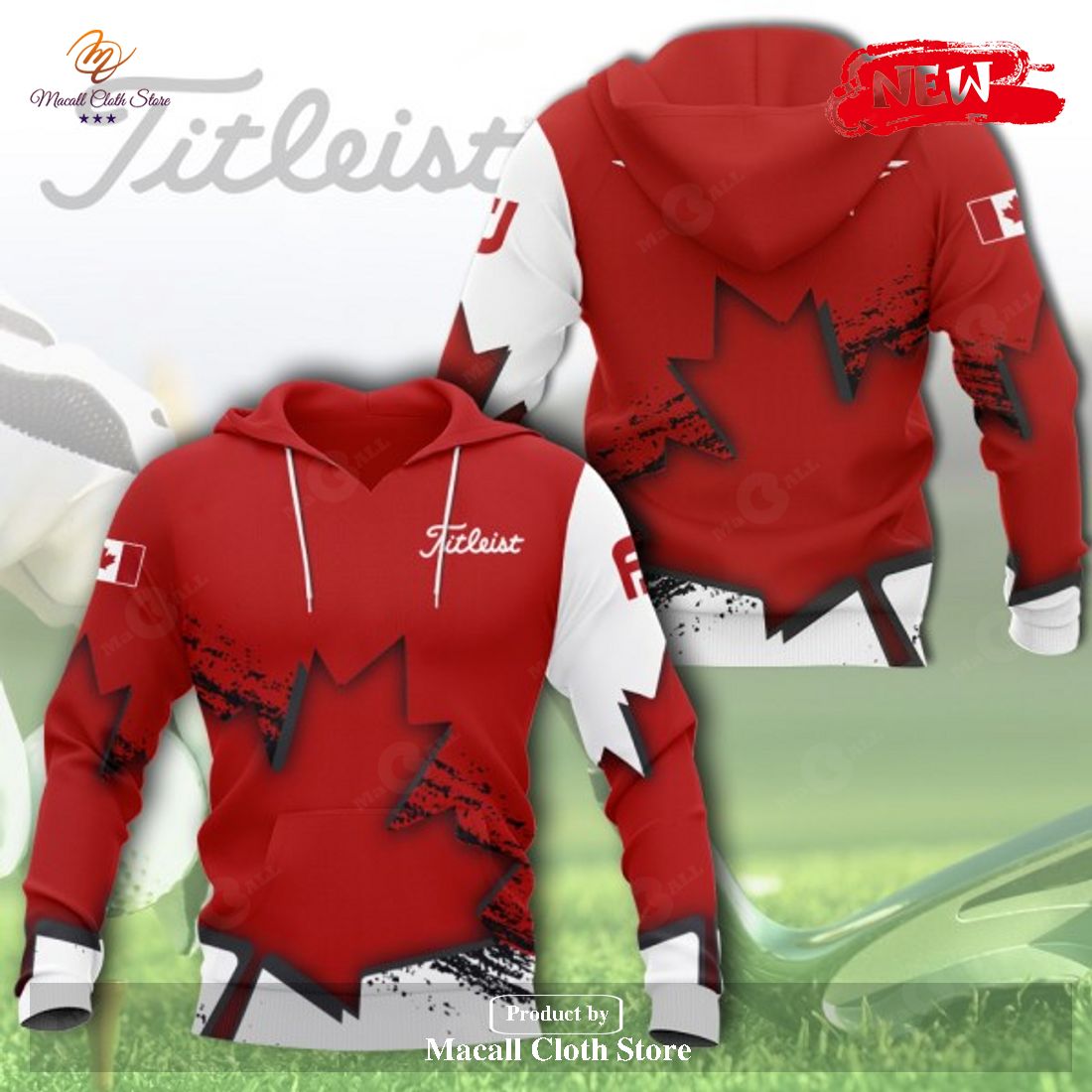 Titleits x Vokey Design For Golf Lovers Red Style Hoodie Sweatshirt 3D Titleits x Vokey Design For Golf Lovers Red Style Hoodie Sweatshirt 3D