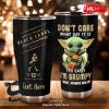 Personalized Name I Am Grumpy I Want Keystone Light Blue Tumbler
