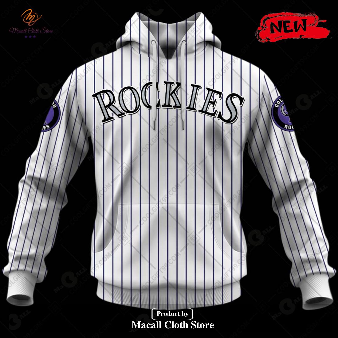 [NEW] Personalized MLB Colorado Rockies Home Jersey Design Hoodie Sweatshirt 3D