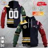 Personalized Chicago Blackhawks – Chicago Bears – Chicago Cubs – Chicago Bulls Mix Jersey Hoodie Sweatshirt 3D