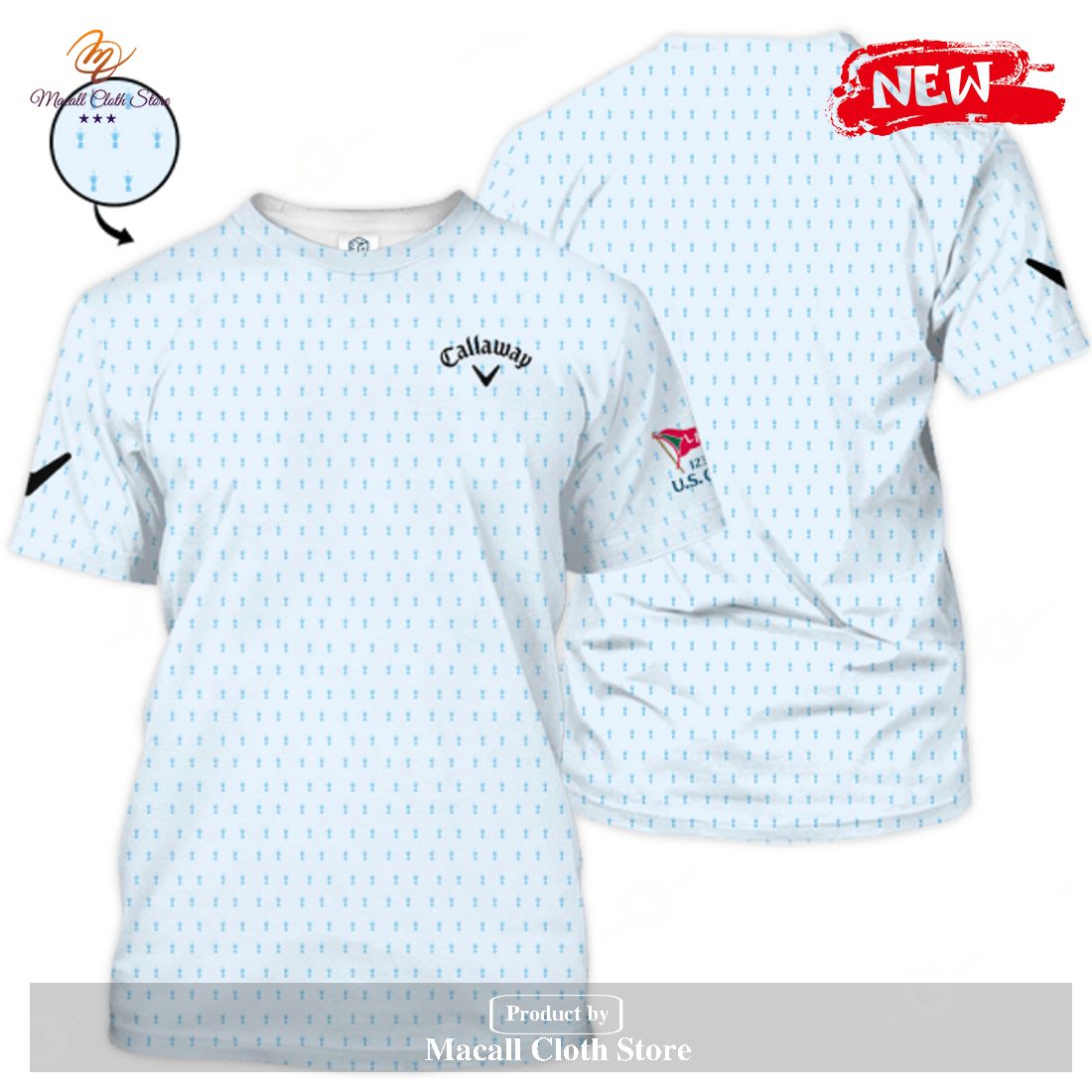 Callaway x U.S Open Championship Premium White Apparels Hoodie Sweatshirt 3D Callaway x U.S Open Championship Premium White Apparels Hoodie Sweatshirt 3D