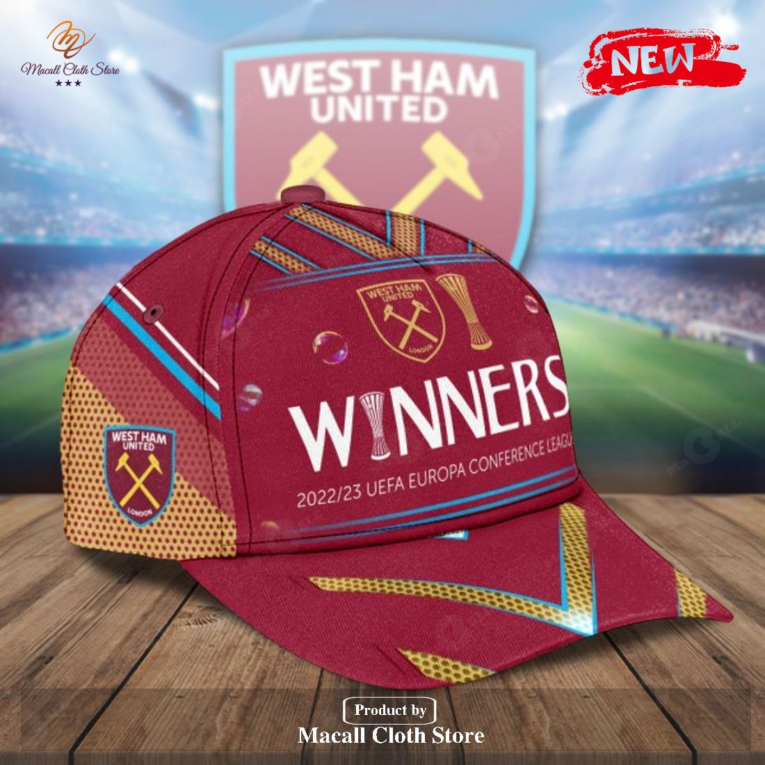 West Ham United UEFA Conference League Red Classic Cap