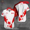 Callaway x Canada Flag Mix White Red Premium Hawaiian Shirt and Short