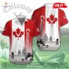 Callaway x Canada Flag Premium Mix Red Black Style Hawaiian Shirt and Short