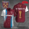 West Ham United Prague Final 2023 Winners Premium Red Hawaiian Shirt and Short