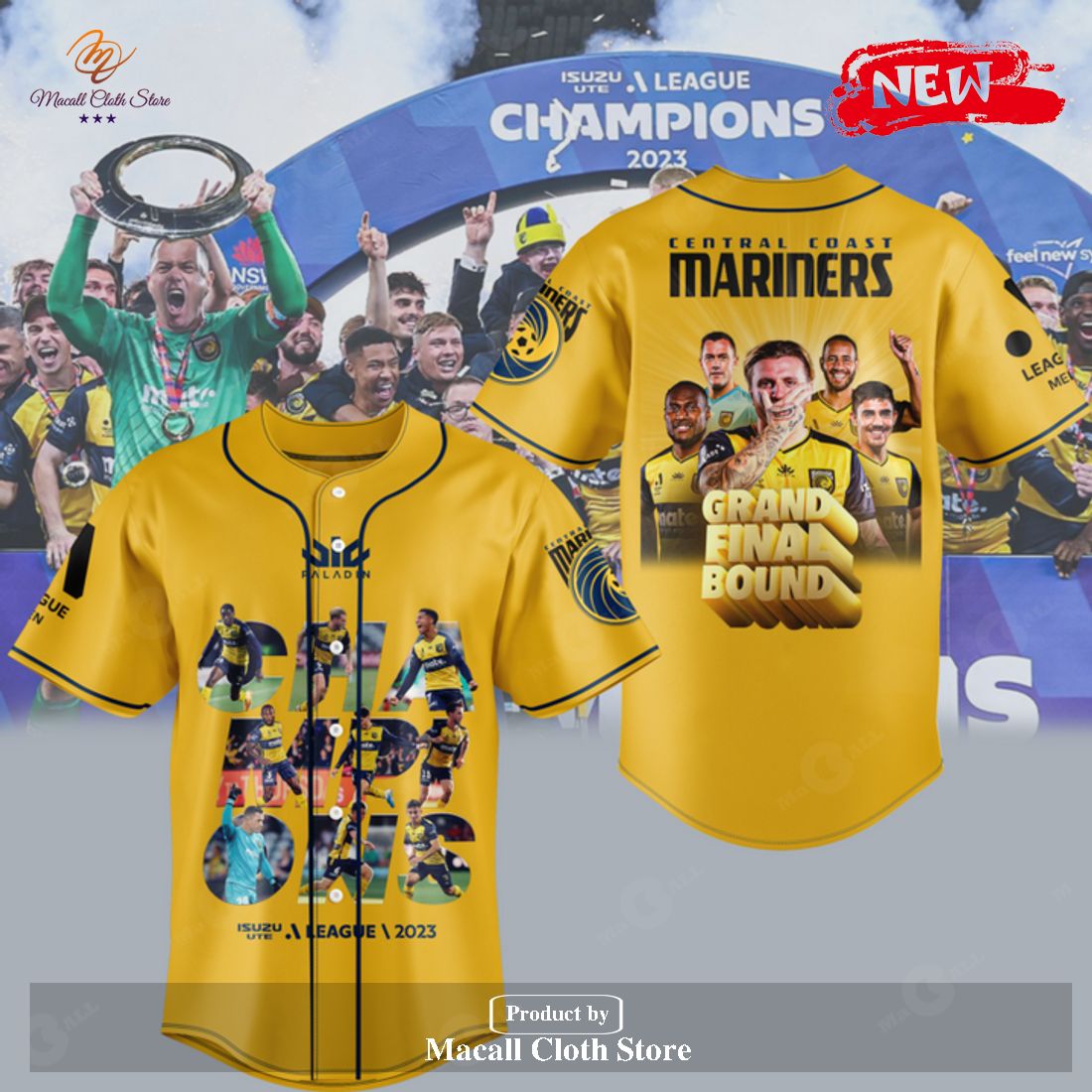 Central Coast Mariners Grand Final Bound 2023 Champions Jersey