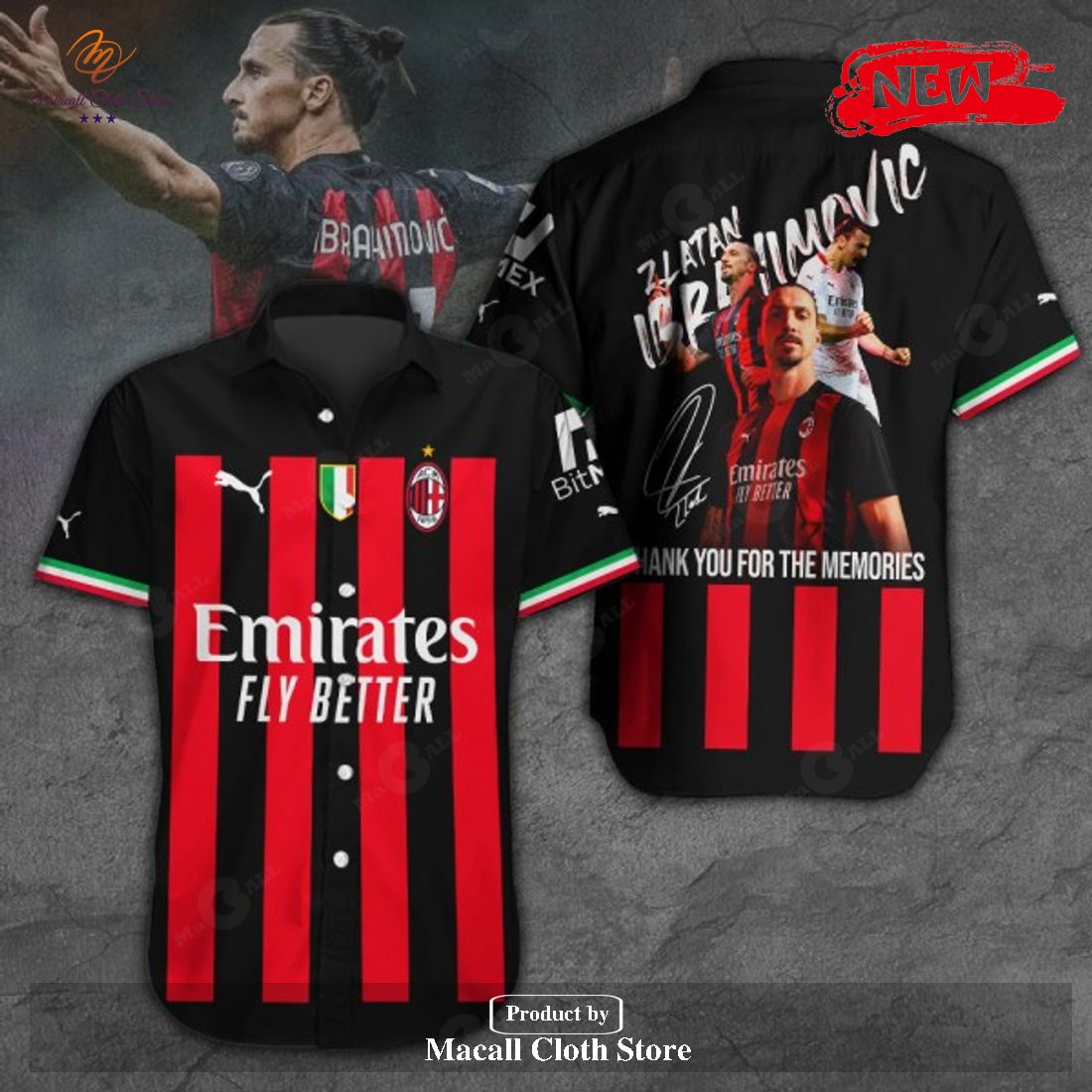 Zlatan Ibrahimovic Thank You For The Memories Signatures Black Style Hawaiian Shirt and Short Zlatan Ibrahimovic Thank You For The Memories Signatures Black Style Hawaiian Shirt and Short