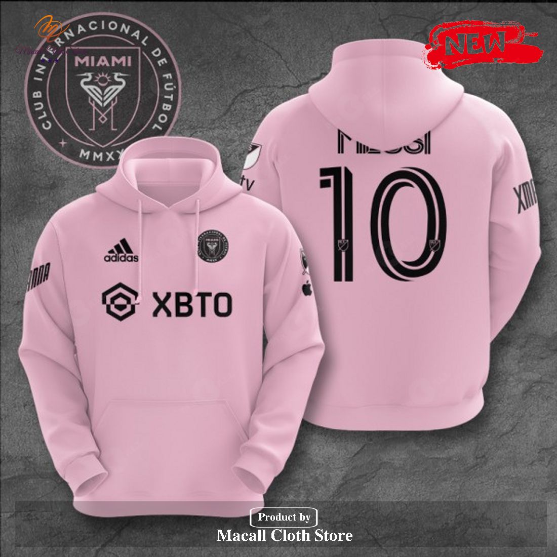 Lionel Messi x Inter Miami Premium Pink Style Hoodie Sweatshirt 3D Lionel Messi x Inter Miami Premium Pink Style Hoodie Sweatshirt 3D