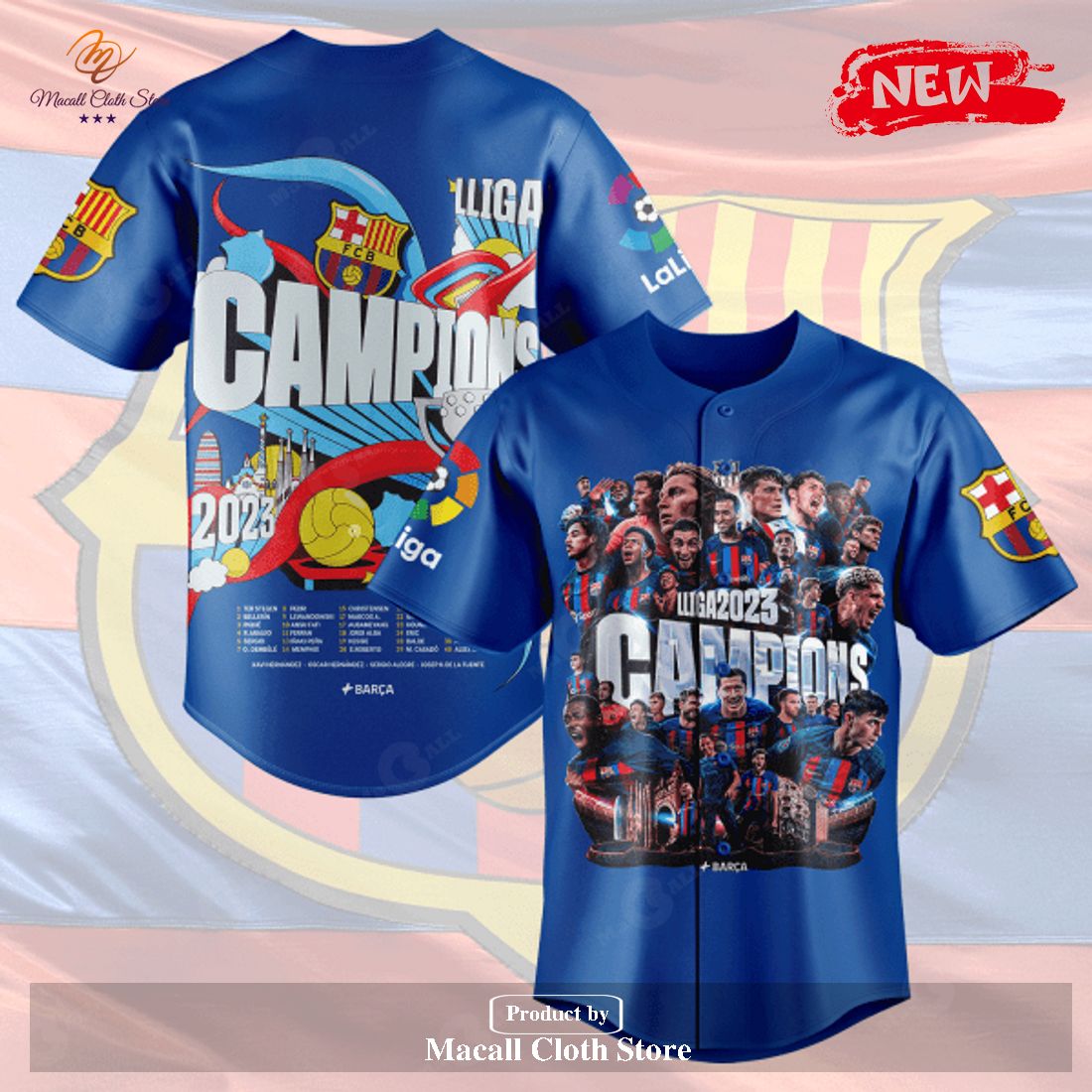 FC Barcelona 2023 Champions Cup Blue Style Jersey FC Barcelona 2023 Champions Cup Blue Style Jersey