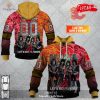 Personalized NHL Carolina Hurricanes x Kiss Band V1 Design Hoodie Sweatshirt 3D