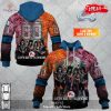 Personalized NHL Columbus Blue Jackets x Kiss Band V1 Design Hoodie Sweatshirt 3D