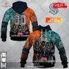 Personalized NHL San Jose Sharks x Kiss Band V1 Design Hoodie Sweatshirt 3D