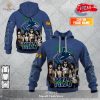 Personalized NHL Toronto Maple Leafs x Kiss Band V2 Design Hoodie Sweatshirt 3D