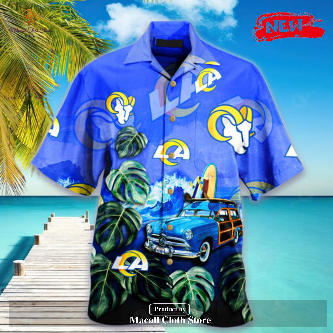 Los Angeles Rams Super Bowl Lvi Champions Hawaiian Shirt - Banantees