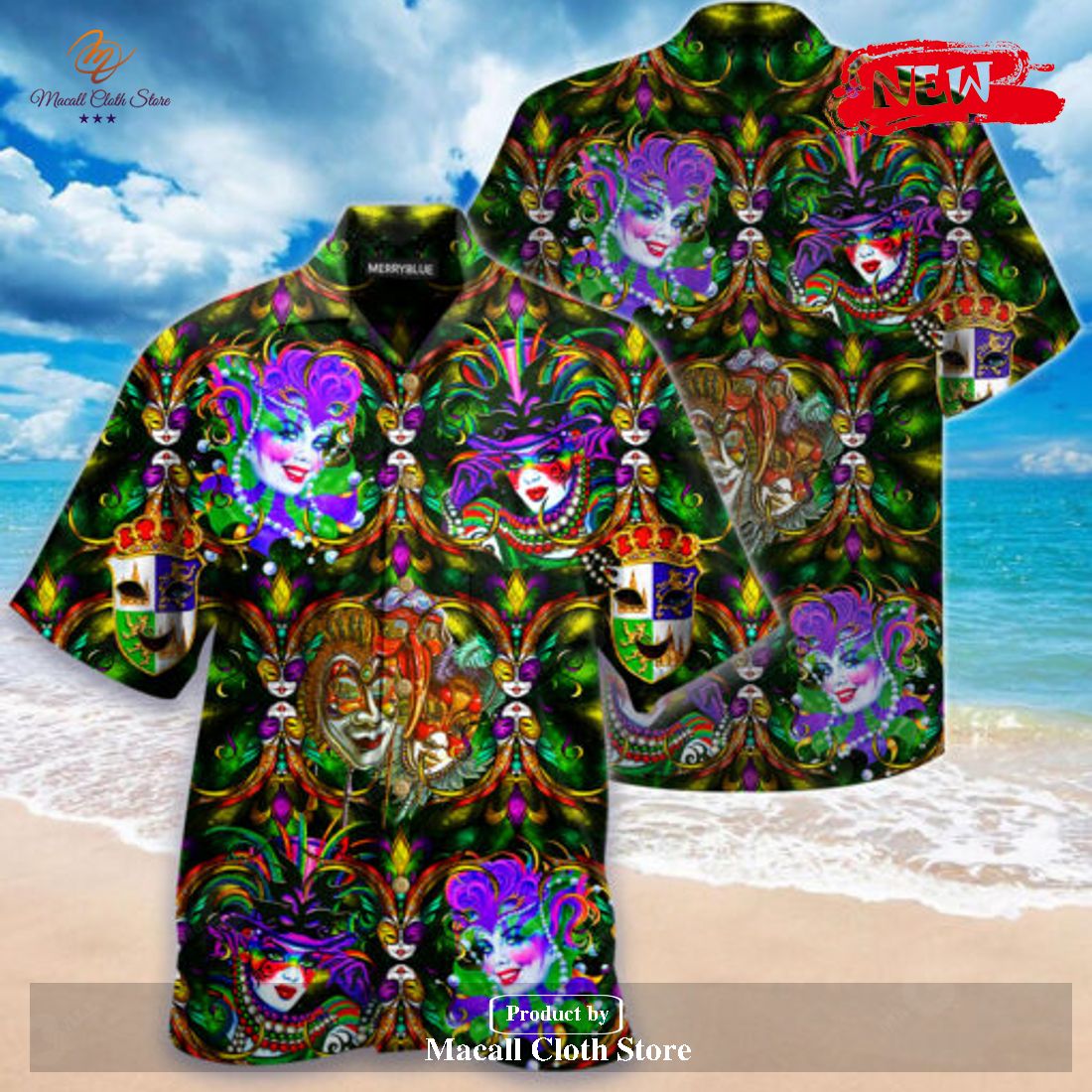Luxury Happy Mardi Gras Hawaiian Shirt