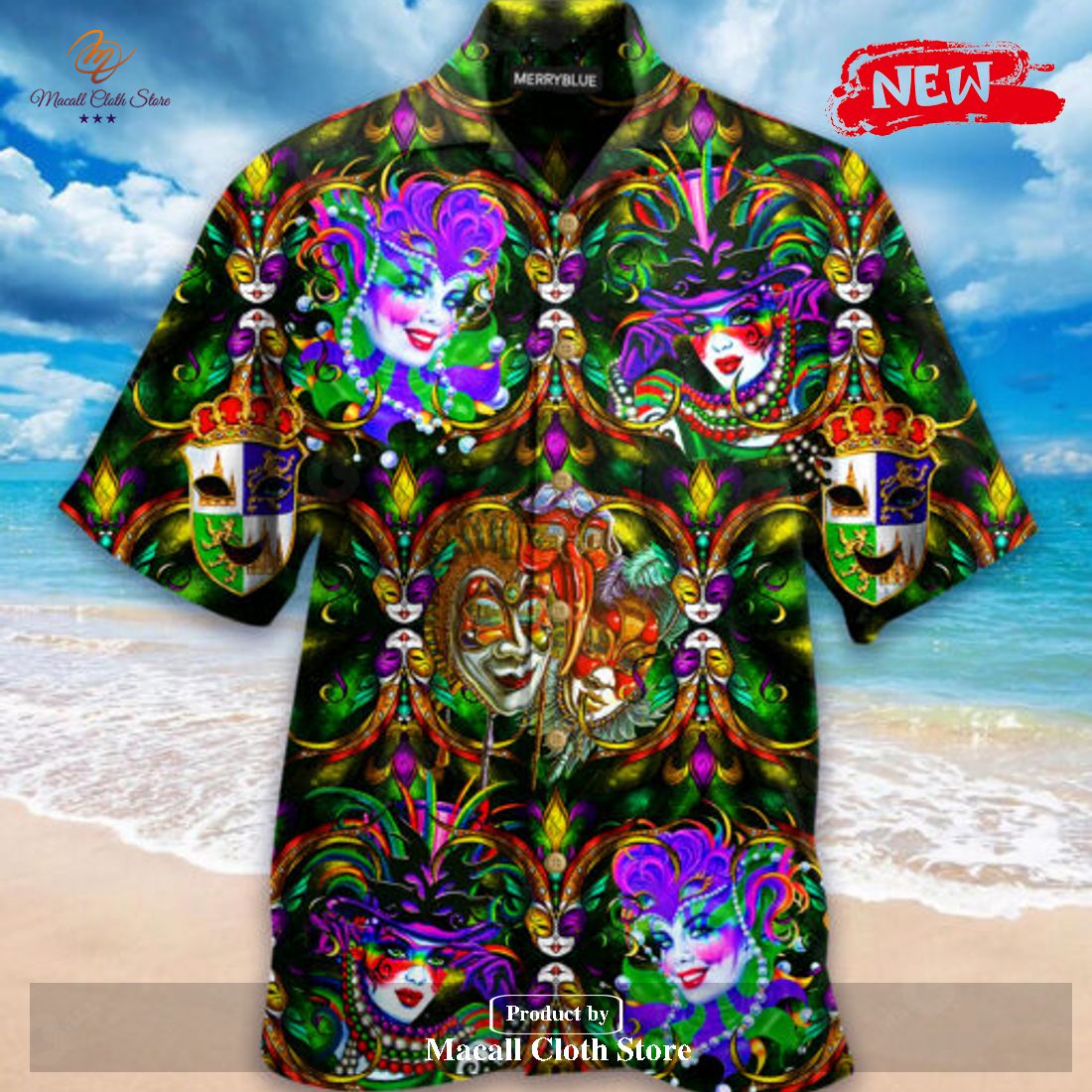 Luxury Happy Mardi Gras Hawaiian Shirt