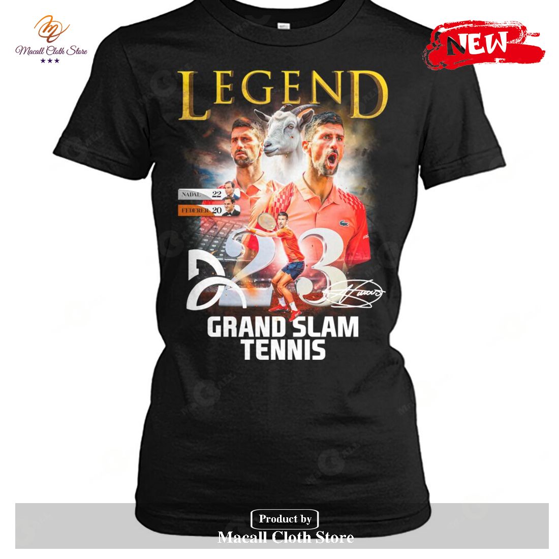 Grand Slam Tennis Legend 2023 Signatures-Unisex T-Shirt