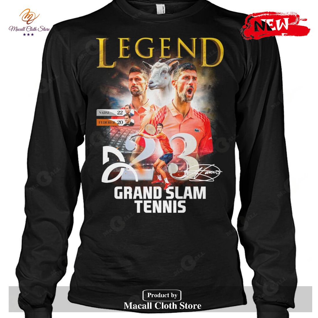 Grand Slam Tennis Legend 2023 Signatures-Unisex T-Shirt Grand Slam Tennis Legend 2023 Signatures-Unisex T-Shirt