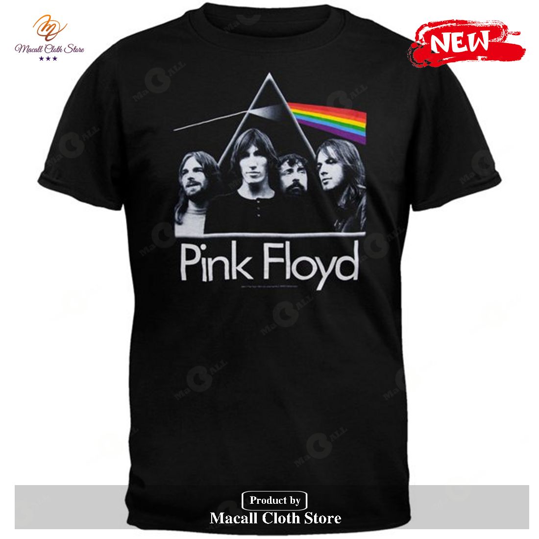 Pink Floyd Men's Dark Side Band-Unisex T-Shirt Pink Floyd Men's Dark Side Band-Unisex T-Shirt