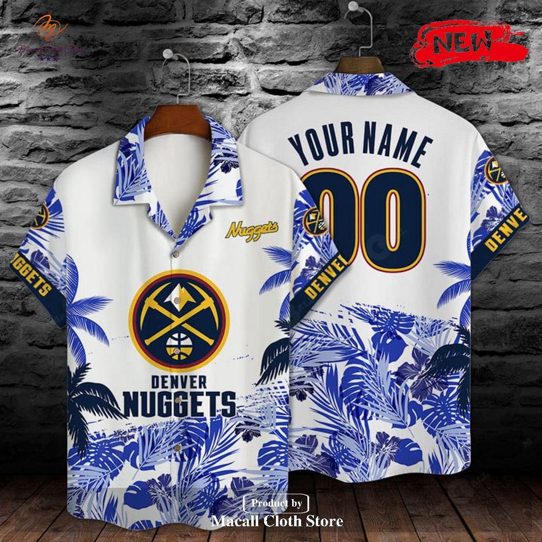 Denver Nuggets 2023 NBA Palm Tree Finals Champions Blue Hawaiian Shirt Denver Nuggets 2023 NBA Palm Tree Finals Champions Blue Hawaiian Shirt