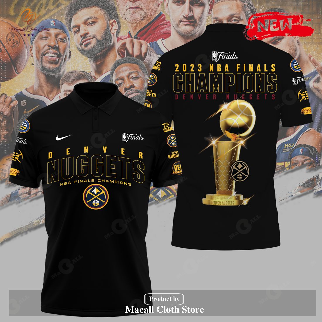 Denver Nuggets Fanatics Branded 2023 NBA Finals Champions Nike Black ...