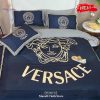 Versace Maroon Brand Bedding Set King Size