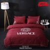 Versace Mint And Signature Flames Brand Bedding Set Queen