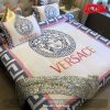 Versace Red Background Most Comfortable Brand Bedding Set