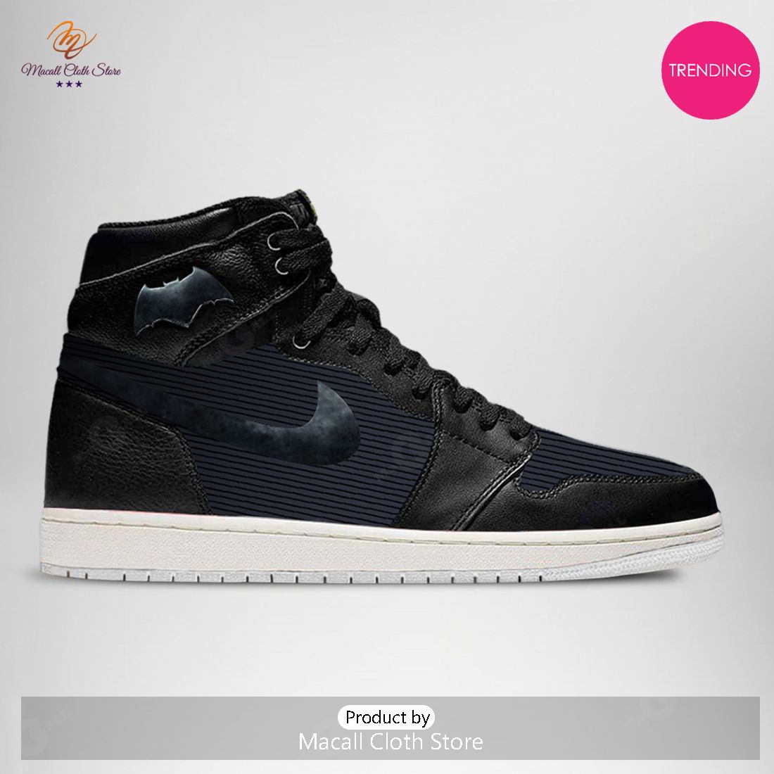 [TRENDING EDITION] 2023 DC Justice League Batman Black Air Jordan High Top Sneaker